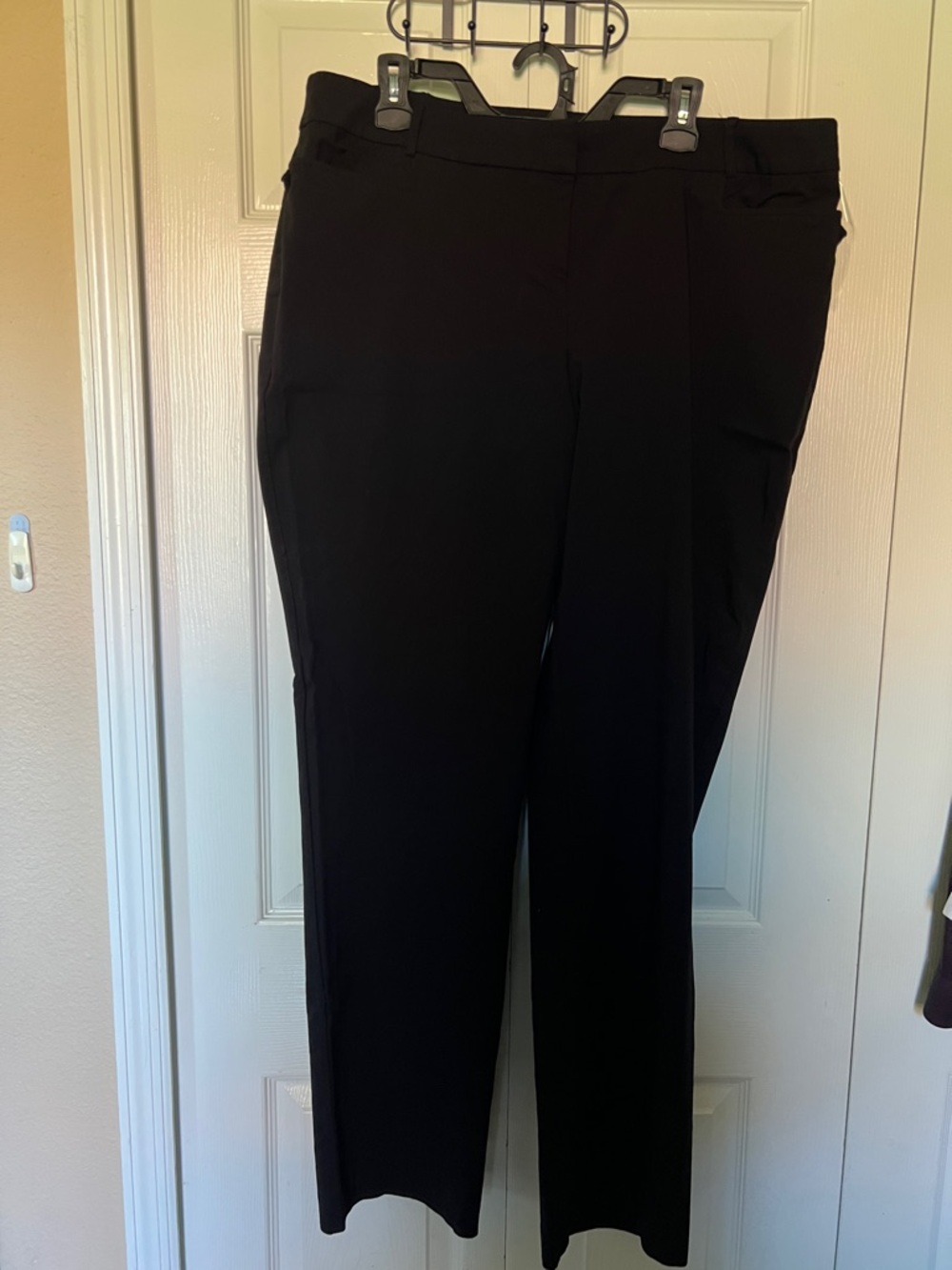 Lane Bryant Black Straight-Leg Dress Trousers
